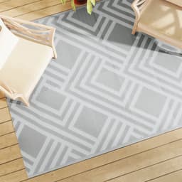 vidaXL - Buitenkleed - ARAKIL - 160x230 - cm - PP - grijs — thumbnail 2