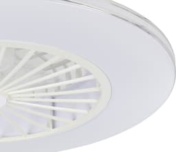 EGLO Lovisca Plafondventilator met lamp - Ø 55 cm - 3 snelheden - Instelbaar wit licht - Dimbaar - AC longer life - Wit/Zilver — thumbnail 5