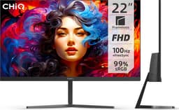 CHiQ 22F650 - 22 Inch Monitor - FHD (1920x1080) PC Monitor - 100 Hz - FreeSync - Ultraslank - HDMI/VGA - VESA Monteerbaar - Nieuw 2024 — thumbnail 1