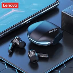 Lenovo ThinkPlus GM2 Pro - Bluetooth 5.3 - Draadloze oordopjes - Ergonomisch - Noise-cancelling - Waterbestendig - Sport - Gamen - Reizen - Zwart — thumbnail 2