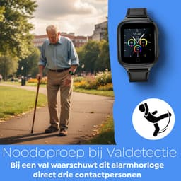 Weewise WS9 - GPS Horloge Senior - Smartwatch voor Ouderen - Persoonlijke alarmen - alarm horloge ouderen - GPS Horloge Alzheimer - Valdetectie — thumbnail 3