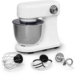 Klarstein Bella Evo 1500W keukenrobot – 5 liter roestvrijstalen kom, 12 snelheden, planetaire mixfunctie, pulsefunctie, deeghaak, klopper en garde, keukenrobot voor bakken, wit — thumbnail 1