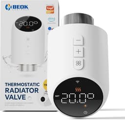 Slimme Wifi Radiatorthermostaat - Digitale Verwarmingsregelaar met App Bediening (Tuya) — thumbnail 1