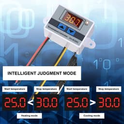 Digitale Temperatuurregelaar DC 12V - Thermostaat voor Verwarming en Koeling met Waterdichte Sonde (-50°C tot 110°C) — thumbnail 3