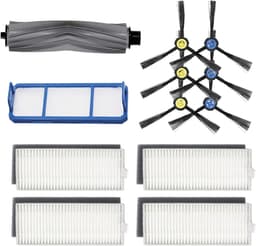 Accessoirekit - geschikt voor ILIFE A7 - A9S - X785 - X750 - X800 robotstofzuiger - met 1 hoofdborstel (rubber), 3 paar zijborstels, 4 filters en 1 voorfilter — thumbnail 1