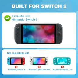 YONO Case XL geschikt voor Nintendo Switch 2 - Opberg Koffer Beschermhoes - Hoesje met Opbergvak voor Games en Accessoires - Zwart — thumbnail 5