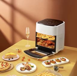 Silvercrest Airfryer Oven 15L – 2400W – Heteluchtfriteuse met Display — thumbnail 4