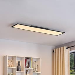 Moderne Zwarte LED Plafondlamp Dimbaar met Afstandsbediening voor Woonkamer en Eetkamer — thumbnail 3