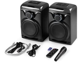 Karaoke set - Fenton Track 2.0 - Karaoke set voor volwassenen en kinderen - Met microfoon en lichteffecten - Zwart — thumbnail 3