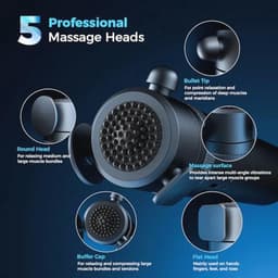 Massagepistool voor diepe weefselvibratie - Draagbare handtherapie voor spierontspanning — thumbnail 3