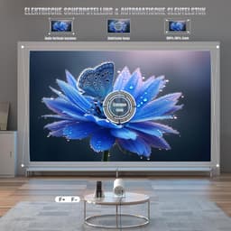 Quvo®® Draagbare beamer - Beamer - Projector - Mini Beamer - Wit - ‎17cm x 10cm x 17cm — thumbnail 4