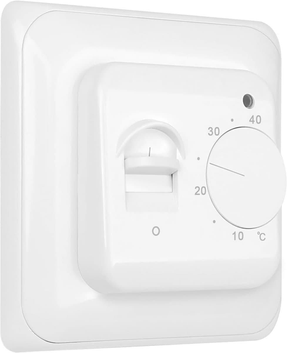 Slimme Inbouwthermostaat Wifi met Kristalglas, Digitale Kamerthermostaat, Compatibel met Alexa en Google Assistant, 16 Ampere, Grijs — afbeelding 1