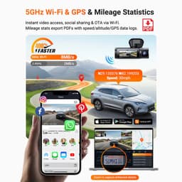 VANTRUE N4 Pro S 4K dashcam voor de auto, 3-kanaals 4K + 1080P + 1440P met GPS, parkeerbewaking 24 uur, spraakbediening, IR-nachtzicht, LTE — thumbnail 4