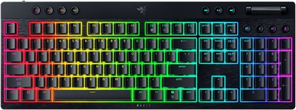 Razer BlackWidow V4 Low-Profile HyperSpeed gaming toetsenbord — afbeelding 1