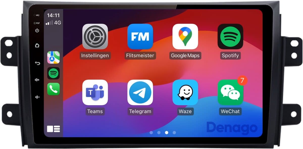 CarPlay autoradio geschikt voor Suzuki SX4 | 2006 t/m 2011 | Android 13 | Draadloos Apple CarPlay & Android Auto | 2GB + 32GB | QuadCore processor | Denago DNG-A315 | 2025 model | 2006 2007 2008 2009 2010 2011 | Bluetooth & Wifi — afbeelding 1
