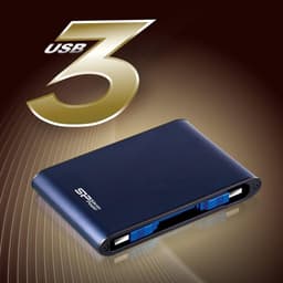Externe Harde Schijf 2000 GB Blauw - Duurzaam en Compact — thumbnail 2