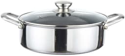 Cheffinger, Sauteerpan 32 cm met honingraatcoating, deksel en roestvrijstalen handgrepen, Zilver — thumbnail 1