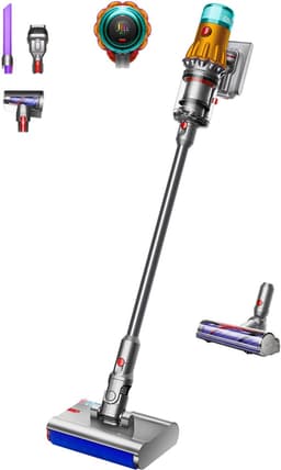 Dyson V12s Detect Slim Submarine - Steelstofzuiger met dweilfunctie - Nikkel/Geel - 140 Air Watts - HEPA-filtratie — thumbnail 1