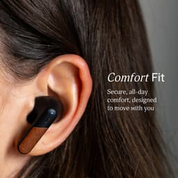 House of Marley Trenchtown ANC Draadloze Oordopjes - Oortjes Draadloos - Bluetooth - 24 uur Batterijduur - Hybrid Active Noise Cancelling - Eco Friendly Design - Zwart — thumbnail 3
