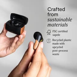 House of Marley Trenchtown ANC Draadloze Oordopjes - Oortjes Draadloos - Bluetooth - 24 uur Batterijduur - Hybrid Active Noise Cancelling - Eco Friendly Design - Zwart — thumbnail 5