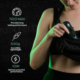 Compact massagepistool voor diepe weefselmassage - Stille en krachtige spierontspanning — thumbnail 4