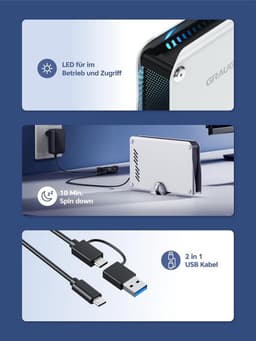 Externe Harde Schijf 8TB voor PS5 en PS4 - Geformatteerd voor Gaming Opslag — thumbnail 2