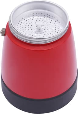 Elektrische espressomaker - Koffiezetter fornuis - Thuis koffie maken - Snelle bereiding - 300 ml capaciteit - Rood — thumbnail 3