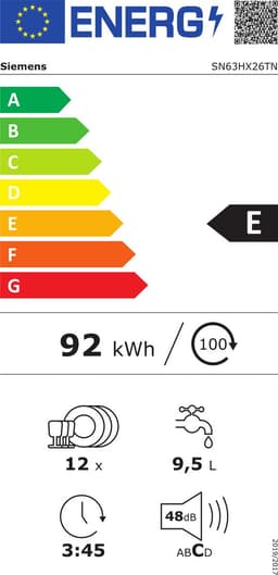 Siemens SN63HX26TN - iQ300 - Inbouwvaatwasser - Volledig integreerbaar - Home Connect — thumbnail 3