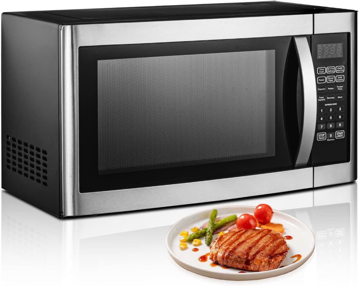 Combi-magnetron 42 liter met grill, ontdooifunctie en 11 vermogensniveaus — afbeelding 1