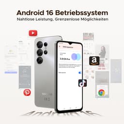 DOOGEE Note 56X - Smartphone - Android 16 - 24 GB RAM + 64 GB ROM / TF 2 TB - Octa core processor - 6,56 inch HD+ 90 Hz - 8 MP camera - 6150 mAh - 4G dual SIM - Face ID - GPS - OTG - Natuurlijke — thumbnail 2