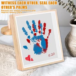 DIY Baby Voetafdruk en Handafdruk Set met Fotolijst en 8 Kleuren Verf — thumbnail 3