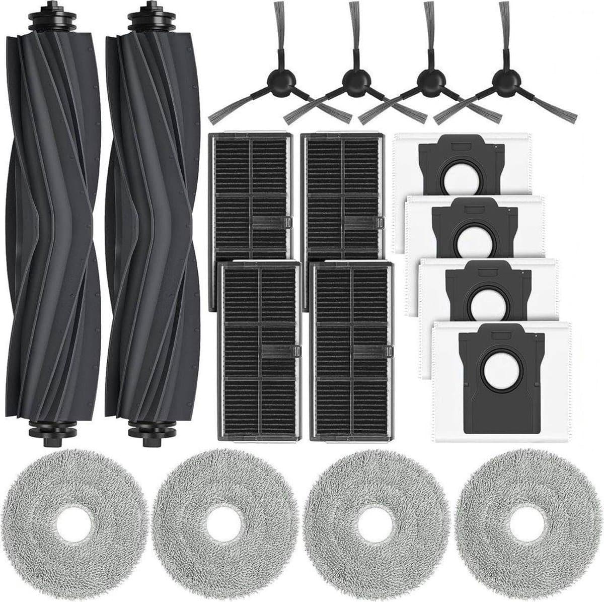 Accessoires Geschikt voor Dreame L10s Ultra Gen 2 / L10s Pro Ultra Heat stofzuigers; reserveonderdelen Geschikt voor Mova E30 Ultra / L40 Ultra AE stofzuigers; de accessoirekit bevat 4 stofzakken, — afbeelding 1