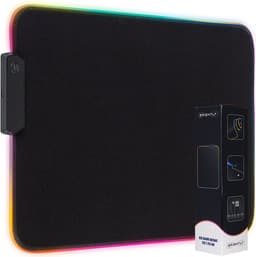 Brightly® RGB Gaming Muismat - RGB LED Verlichting Muismat - USB - Muismat LED - Antislip Muismat - 35 cm x 25 cm - Waterproof - Gaming Muismat - Met Verlichting - Zwart — thumbnail 1