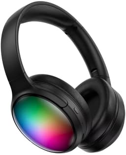Aura RGB Bluetooth Koptelefoon - Over-Ear - Bluetooth 5.3 - 40 mm Deep Bass - Tot 25 uur Batterij - USB-C - AUX - Zwart — thumbnail 2