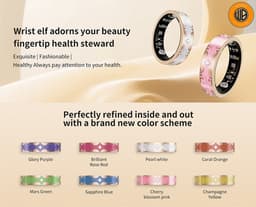 WizBay Premium Select® Bohemian Smart Ring - Glory Purple - Hartslag, Slaap en Zuurstofmeting - Activiteitstracker - Maat 7 — thumbnail 5