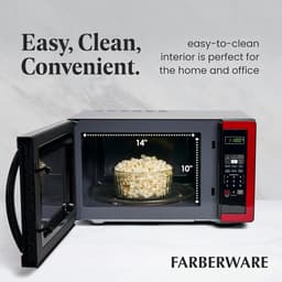 Magnetron Oven 1.1 Cubic Foot 1000 Watt - Metallic Rood — thumbnail 5