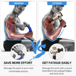 Mini massageapparaat LX-025 - sport, fitness, massagepistool, repareert en voorkomt spierpijn, maakt fascia los, lost blokkades zacht door — thumbnail 2