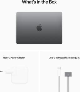 Apple MacBook Air (2022) MLXW3N/A - CTO - 13.6 inch - Apple M2 - 256 GB - Spacegrijs — thumbnail 3