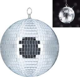 discobal - Ø 20 cm - om op te hangen - voor plafond - grote spiegelbol - feest decoratie — thumbnail 1