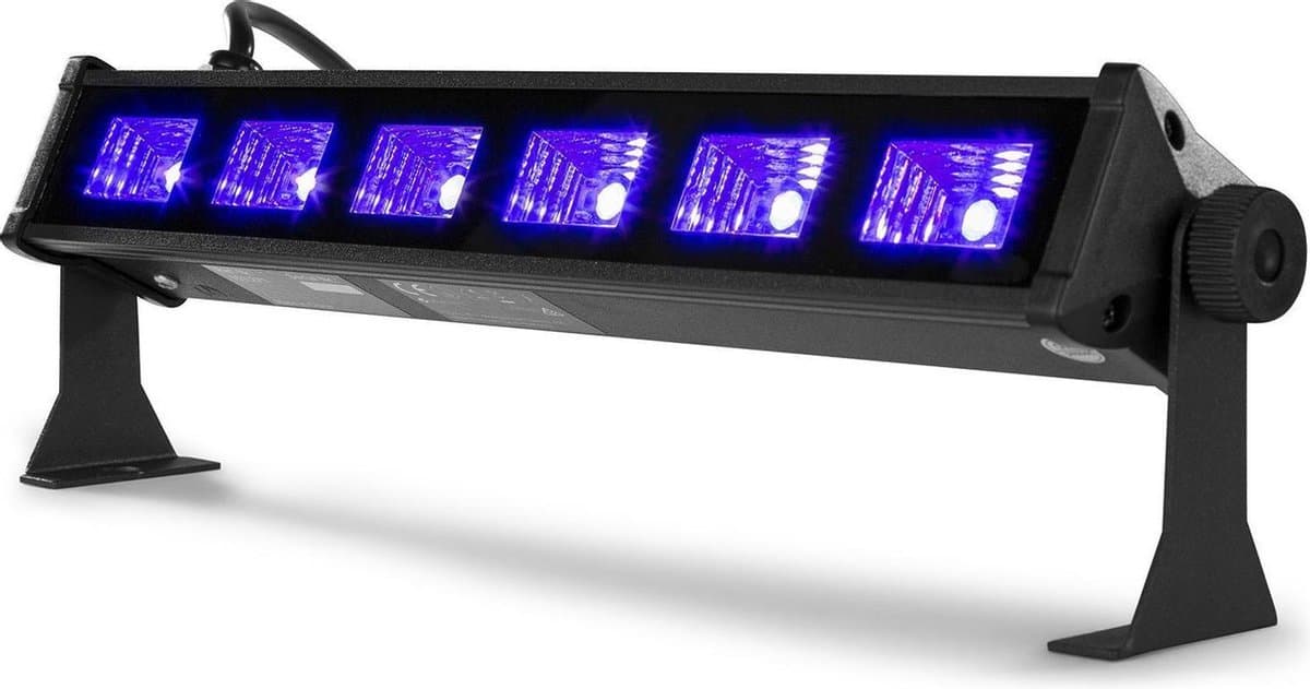 BeamZ BUV63 Blacklight bar met 6 UV LED's van 3W per LED — afbeelding 1