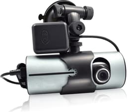 TechU™ Dashcam Voor en Achter Camera – M21 Grijs – Dashboardcamera – 2.7” Scherm – 140° Wijdhoeklens – G-sensor – Bewegingssensor – Parkeermodus – Loop recording – Nachtvisie – Incl. Achteruitrijcamera - voor auto — thumbnail 1