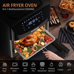 Lamor Heteluchtfriteuse - Mini Oven - Airfryer - Airfryers - Ovens - 18 L - 1800 W - 8 in 1 funcionaliteit - 41,4 x 41,9 cm — thumbnail 4