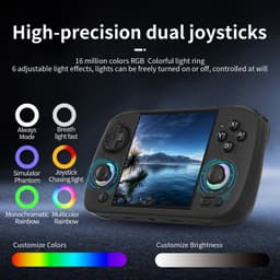 Retro Game Console Draagbaar - Zwart 64GB 5K Spellen - 3.95 Inch IPS Scherm - Kunststof - Voor Gaming En Entertainment — thumbnail 2