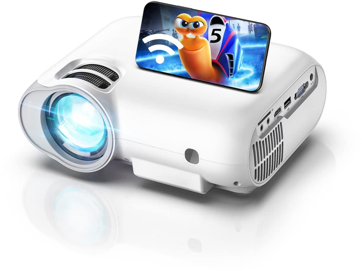 Beamer 1080P Full HD - 7500 Lumen Helderheid - LCD Scherm - HDMI En AV Aansluiting - Draagbare Projector - Thuisbioscoop Projector — afbeelding 1