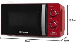 Magnetron met 20L capaciteit, 6 niveaus, timer en ontdooiprogramma - 700W - Rood — thumbnail 2
