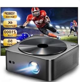 Mini Beamer - Projector - Digitale Beamer - Draagbaar - 1080P - Met Autofocus - 700 ANSI - 2 x USB 2.0 - HDMI - AV - DC - WiFi - Bluetooth - 90W - Zwart — thumbnail 5