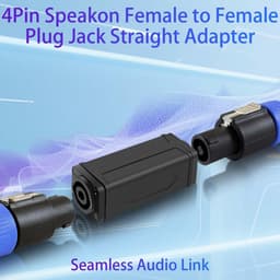 Wecan Professionele audio-luidsprekeraansluiting, NL4FX-koppelingsadapter, stekker op bus, 2-pack — thumbnail 2