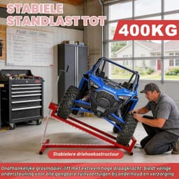 Hefapparaat Grasmaaier 45° - Verstelbare Krikheftafel 400 kg - Ideaal voor Gazontractor - Vemera — thumbnail 3