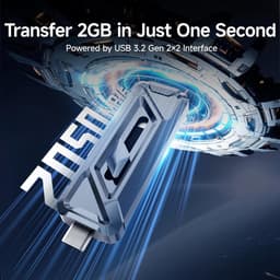 Externe SSD - Snelle Opslag - Bestanden Overzetten - Hoge Snelheid - 1 TB - Zwart — thumbnail 5