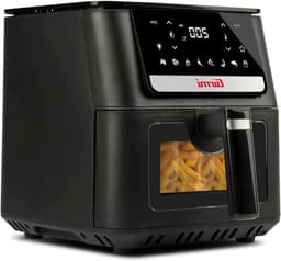 Luchtfriteuse - Airfryer Heteluchtfriteuse - Gezond Frituren - Dubbel Niveau Koken - 65 Liter - Zwart — thumbnail 1